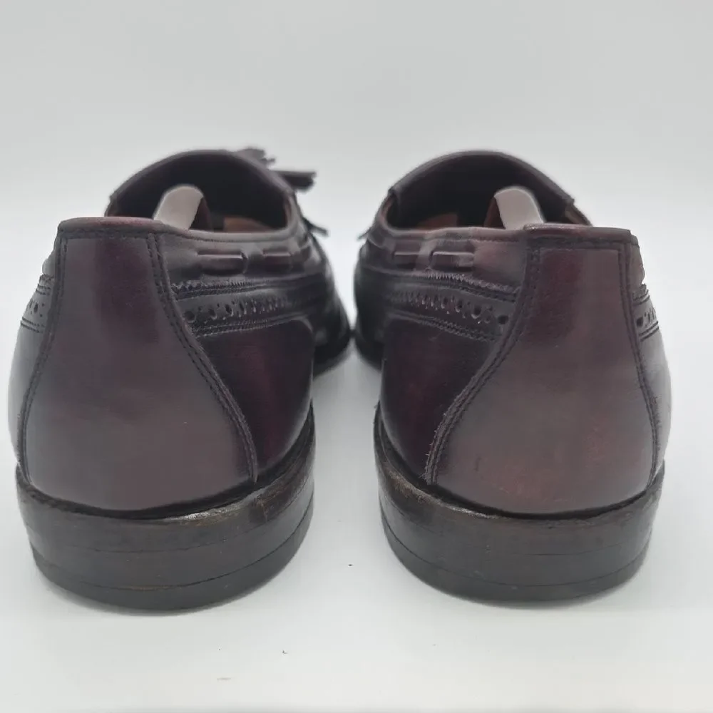 Allen Edmonds Men's Tassel Kiltie Loafers in Burgundy Brown